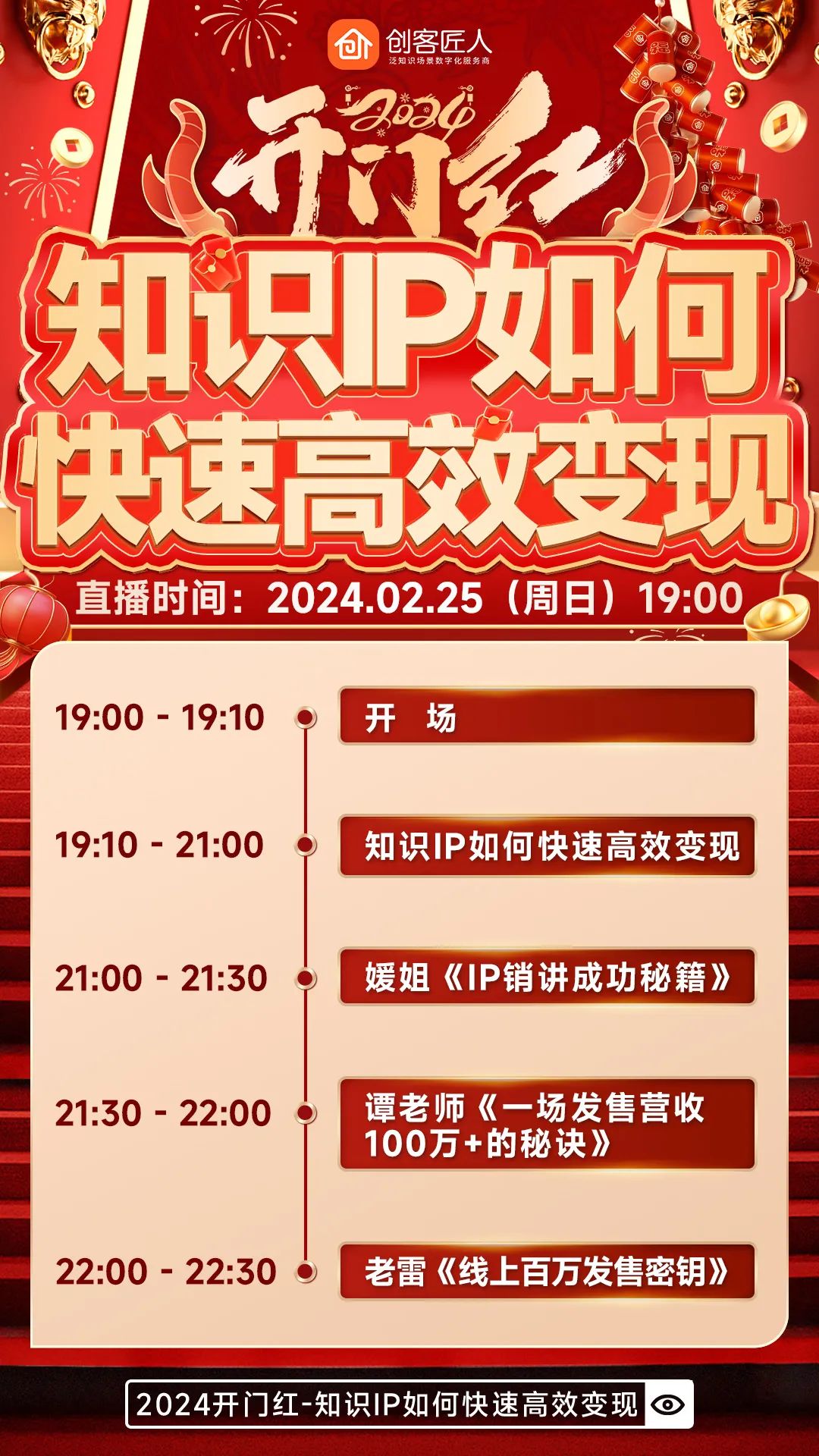 创客匠人开年首秀：34万+人次共同围观揭秘2024知识IP如何快速高效变现新玩法！(图5)