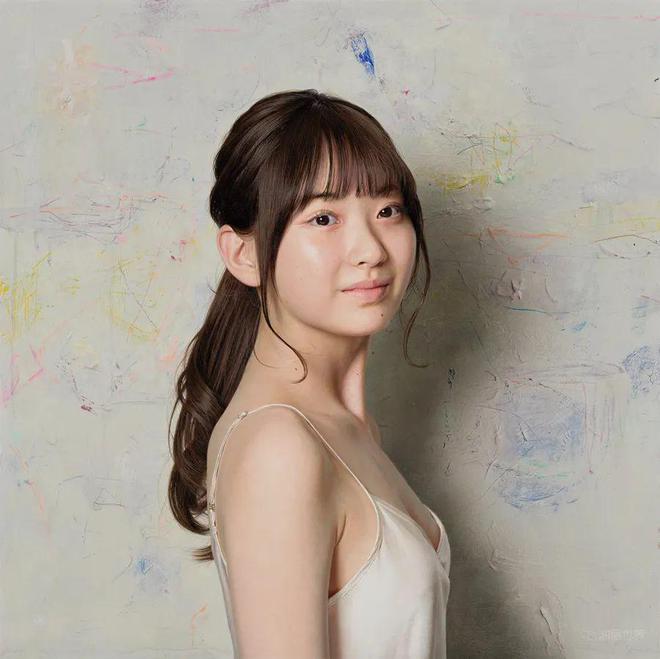河野桂一郎2024超写实年轻女性肖像